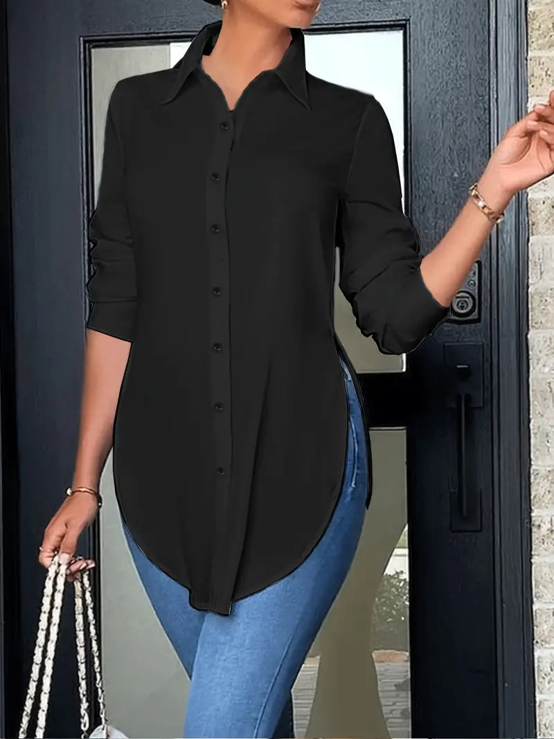 Sfrcord® Split Button Front Shirt